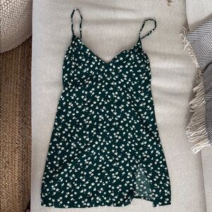 Reformation Green Floral Dress